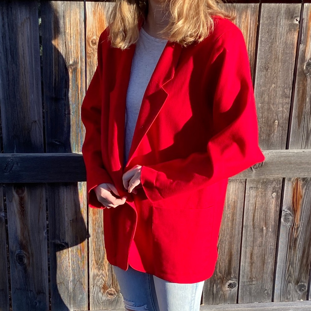 Apertif Red Wool Blazer
